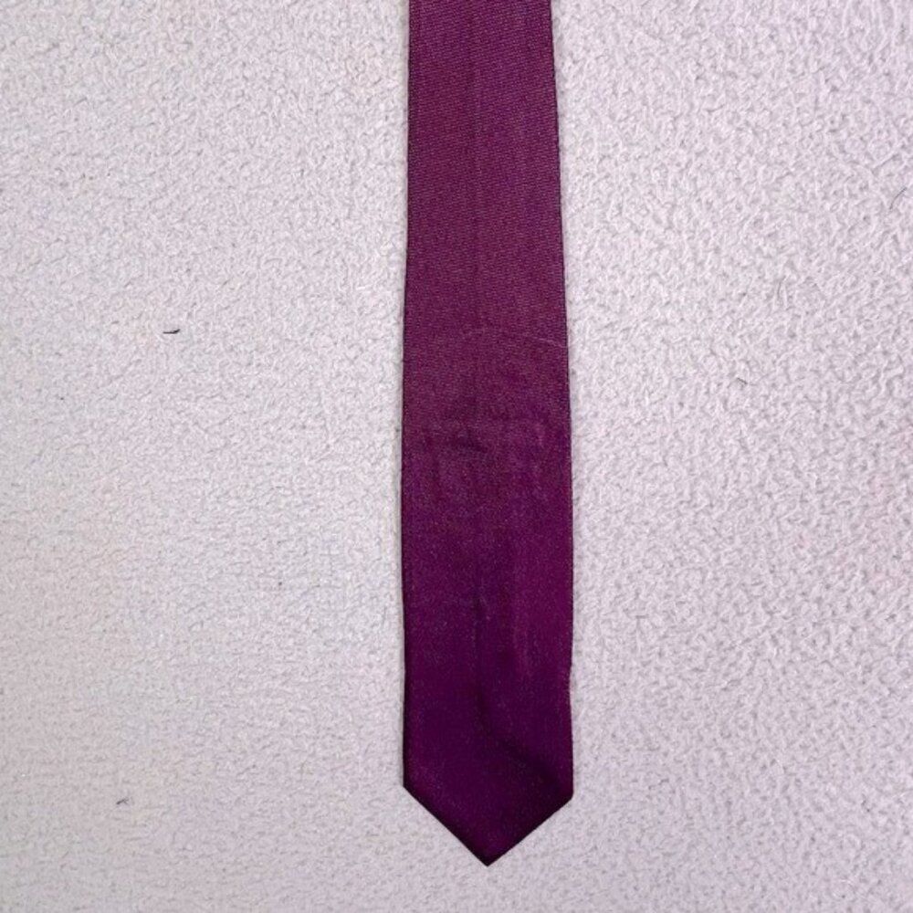 GUCCI MENS SILK TIE WINE COLOR - Picture 6 of 7